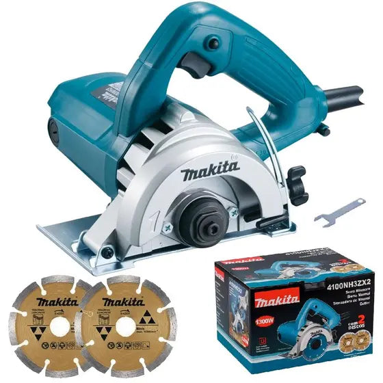 Serra Mármore 4.3/8 POL 1.300W + 2 Discos 4100NH3ZX2 MAKITA