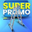 Escada de Alumínio Multifuncional 4x2 - 8 Degraus - 2,29m Ex - Linha Evolux