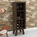 Adega para 9 Garrafas de Vinho Madeira Rústico TecnoMobili